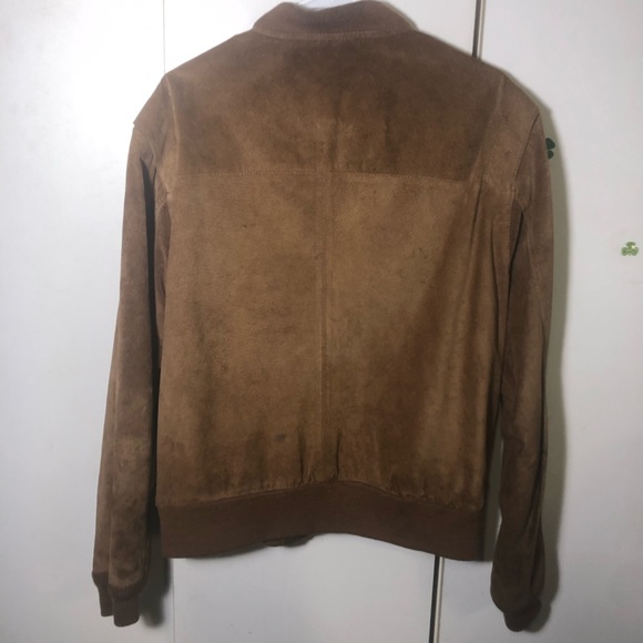 Hill and Archer suede bomber jacket vintage sz 46 - Picture 5 of 9